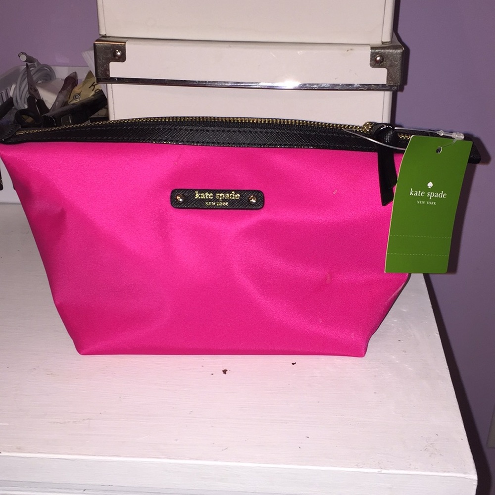 BRAND NEW Kate Spade makeup bag pink